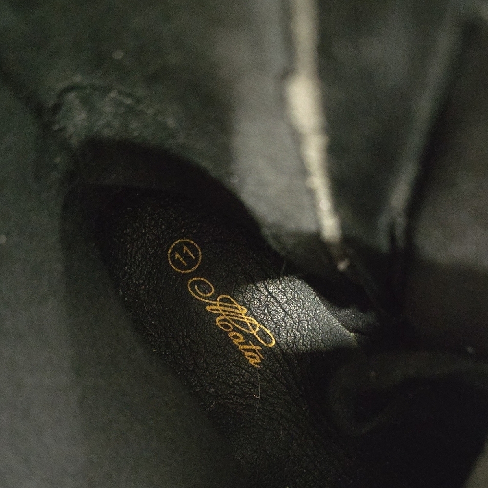 Sale!!! Black Combat Boots with Gold Accents - Picture 11 of 11